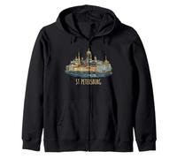 San Petersburgo Rusia Viaje Souvenir City Monumento Regalo Sudadera con Capucha