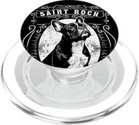 San Roch Patrón de los Perros Bulldog Francés Oración Católica PopSockets PopGrip para MagSafe