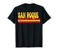 San Roque Ciudad España Vintage Estética Vacaciones de Verano Camiseta