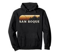 San Roque, España Evergreen Vintage Sunset Sudadera con Capucha