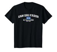 San Salvador El Salvador Camiseta, Niños, Negro, 2 años
