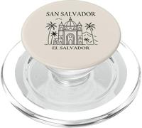 San Salvador El Salvador City Skyline Travel Souvenir PopSockets PopGrip para MagSafe