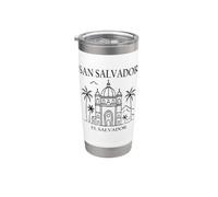 San Salvador El Salvador City Skyline Travel Souvenir Vaso térmico de acero inoxidable de doble pared