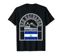 San Salvador, El Salvador, un Recuerdo de Viaje con un Contorno Atrevido Camiseta