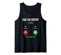 San Salvador está Llamando y Debo IR a El Salvador de Viaje Camiseta sin Mangas