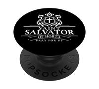 San Salvador o Horta Católico San Salvador Español Santos PopSockets PopGrip Adhesivo