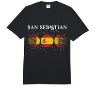 San Sebastián Bandera Española Vacaciones España Souvenir Comfort Colors Adult Heavyweight T-Shirt