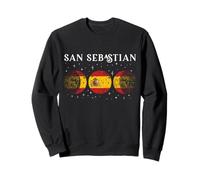 San Sebastián Bandera Española Vacaciones España Souvenir Sudadera