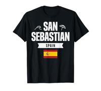San Sebastián España Bold Type Travel Souvenir Camiseta