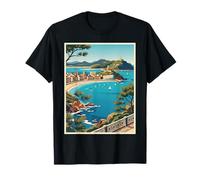 San Sebastián España Costera Vintage Viajes Obra Camiseta
