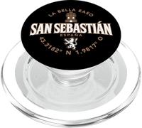 San Sebastián España Etiqueta Coordenadas 2C PopSockets PopGrip para MagSafe