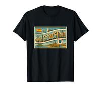 San Sebastián España Vintage Travel Souvenir Post Art Graphic Camiseta