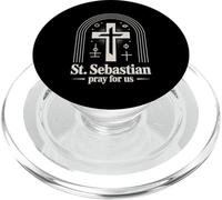 San Sebastián ruega por nosotros Intercesión cristiana católica PopSockets PopGrip para MagSafe