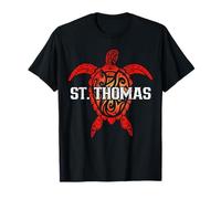 San Tomás USVI Tribal Tortuga Marina Surfer Buceo Souvenir Camiseta
