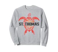 San Tomás USVI Tribal Tortuga Marina Surfer Buceo Souvenir Sudadera