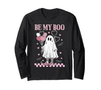 San Valentín Be My Boo Ghost Manga Larga