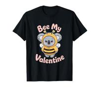San Valentín con Texto en alemán Bee My Valentine Koala Bee Camiseta