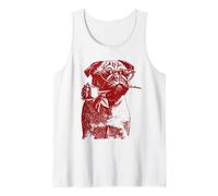 San Valentín Pug con corazón Gafas de Sol Rosa Floral romántico Perro Camiseta sin Mangas