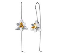 San Valentin Regalos Mujer Springlight Pendientes colgantes de plata de ley 925, con diseño de orquídea elegante, regalos para mujer, pendientes mujer.