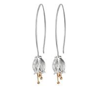 San Valentin Regalos Mujer Springlight Pendientes colgantes de plata esterlina S925 Pendientes colgantes de flor de campana fresca, regalos para mujer, pendientes mujer.