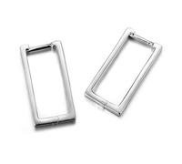 San Valentin Regalos Mujer Springlight Pendientes de plata de ley S925 simples geométricos cuadrados, regalos para mujer, pendientes mujer.