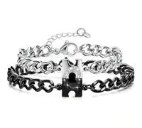 San Valentin Regalos para Parejas - Aniversario Pulseras, Regalo Novio Novia Regalos Pulsera para Parejas conectadas, Pulseras Para San Valentín Aniversario Para Novio Novia Esposa Marido Amigas