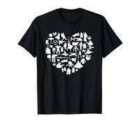 San Valentín Star Wars Valentine's Heart Montage Camiseta