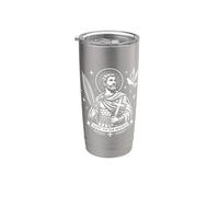 San Víctor Maurus el Moro Santo Católico Romano Confirmación Vaso térmico de acero inoxidable de doble pared