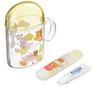 San-X Rilakkuma - Juego de pasta de dientes y vasos para cepillo de dientes de viaje, color fruta: FE26801