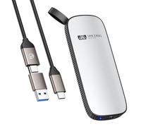SAN ZANG MASTER SSD externo portátil SSD moderno diseño minimalista y alta capacidad de almacenamiento disco duro SSD externo/carcasa de aluminio ligero/USB-C compatible con PC/portátil SSD 1T