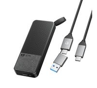 SAN ZANG MASTER SSD portátil de 2 TB, USB 3.2 Gen2 SSD portátil con cable USB-C, 560 MB/s de lectura, 520 MB/s de escritura, almacenamiento fiable para ordenador portátil, smartphone USB-C y más