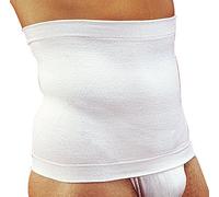 Sana 5511027 (Talla 5 Blanco) - Cinturón modelante en algodón Faja Lumbar elástica modeladora y de contención Alto 27 cm