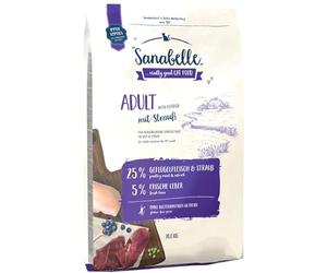 Sanabelle Adult con Avestruz | Alimento seco para Gatos Adultos (a Partir de 12 Meses) | 4 x 2 kg