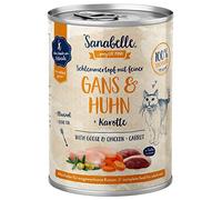 Sanabelle Alimento húmedo Pote Gourmet con Ganso y Pollo | 6 x 380 g | 2.28 kg
