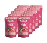 Sanabelle Freshe Mieze - Carne y Pollo, 10 Bolsas de 100 g Totalmente reciclables, Comida húmeda al Vapor para Gatos, Comida para Gatos como recién cocida, una Marca de Alimentos para Mascotas Bosch