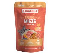 Sanabelle Freshe Mieze - Pavo y Pollo | Bolsa de 100 g Totalmente reciclable | Comida húmeda al Vapor para Gatos | Comida para Gatos como recién cocinada | Una Marca de Alimentos para Mascotas Bosch