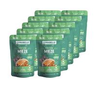 Sanabelle Freshe Mieze - Trucha, Pavo y Pollo, 10 Bolsas de 100 g Totalmente reciclables, Comida húmeda cocida al Vapor para Gatos, Comida para Gatos como recién cocida, una Marca de Alimentos para
