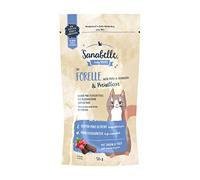 Sanabelle Snack Trucha y Arándanos | Deliciosos mini palitos de carne para gatos adultos | 20 x 55 g