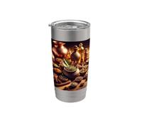Sanación ayurvédica con Ayurveda Dosha Vaso térmico de acero inoxidable de doble pared