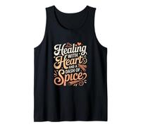 Sanación con corazón y una pizca de calabaza especia enfermera Camiseta sin Mangas