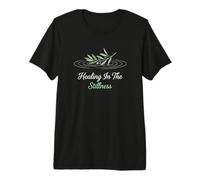 Sanación en la quietud Meditación Espiritual Cristiana Camiseta Premium