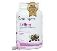 SanaExpert Acai Berry - Suplemento Alimenticio Natural con Extracto Puro de Açaí - Rico en Antioxidantes - Apto para Veganos, Sin Gluten, Sin Lactosa - 120 Cápsulas - Fabricado en Alemania