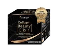 SanaExpert Collagen Beauty Elixir - Complemento para Cuidado de Piel, Cabello y Uñas - Colágeno, Ácido Hialurónico y Coenzima Q10-30 Ampollas - Fabricado en Alemania