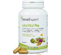 SanaExpert LeberVital Pro - Suplemento Natural para la Purificación y Salud Hepática - Con Cardo Mariano, Cúrcuma, Alcachofa y Vitamina C - 120 Cápsulas - Fabricado en Alemania