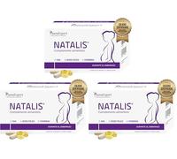 SanaExpert Natalis - Complemento Nutricional Prenatal para Mujeres - Con Ácido Fólico, Hierro, DHA, Vitaminas y Minerales Esenciales - 90 Cápsulas (Paquete de 3)