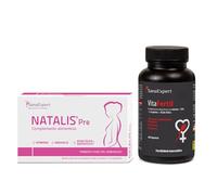 SanaExpert Pack Fertilidad Mujer y Hombre - Vitaminas y Minerales con Ácido Fólico Quatrefolic®, Zinc y L-Arginina - Fabricado en Alemania