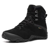 SANANG Botas Senderismo Hombres Mujeres Montaña Impermeable Zapatos Piel Vaca Arena Negro Alto Outdoor Táctica Ejército Escalada Trekking