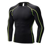 SANANG Herren Athletic Quick Dry Compression Base Layer Underlayer Top Langarm T-Shirt 1059
