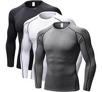 SANANG Herren Athletic Quick Dry Compression Base Layer Underlayer Top Langarm T-Shirt 1059