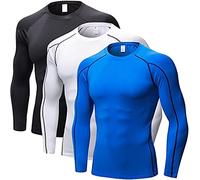 SANANG Herren Athletic Quick Dry Compression Base Layer Underlayer Top Langarm T-Shirt 1059